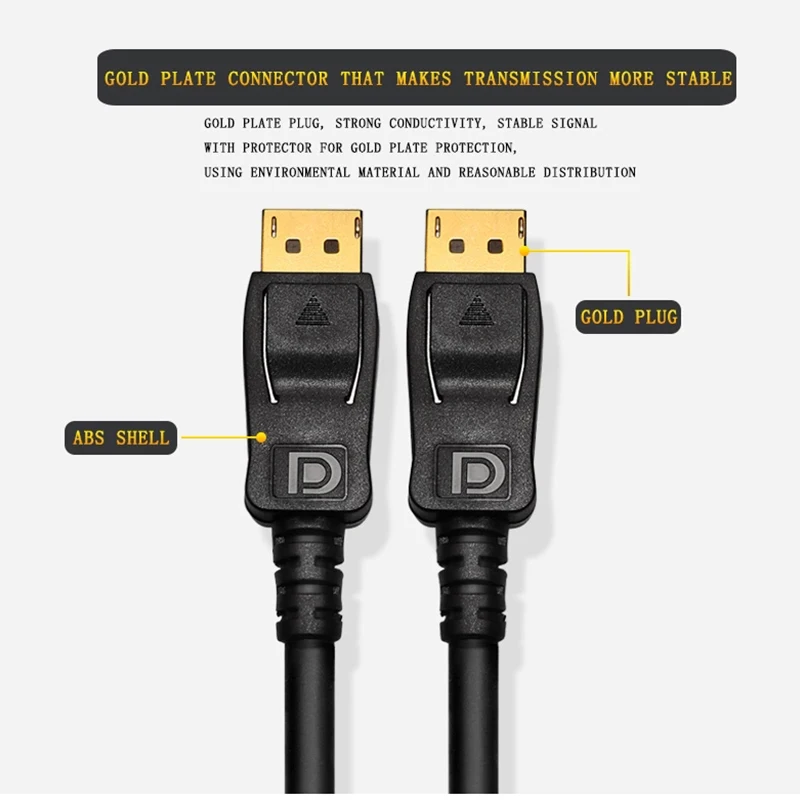 DP кабели Displyport 1 4 male to 1m 2m 3m Поддержка 4K 60Hz 120Hz 144Hz порт дисплея кабель |