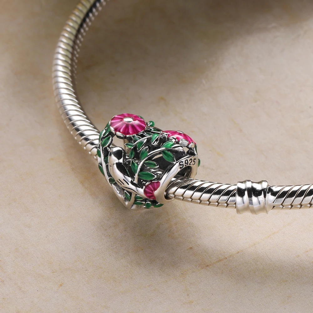 

Moomory 100% Pure 925 Sterling Silver 2021 Summer New Symbol of Peace Charm Lucky Yes Beads DIY Making Women's Charms Bracelet