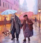 Старика под дождем, вышитая бисером комплекты для рукоделия вышивки ремесла 14CT без надписей DIY искусства турецкие настенные светодиодные лампы для домашнего интерьера ручной работы Декор