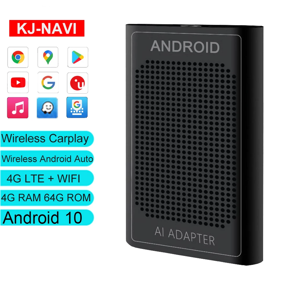 

4+64G Carplay Ai Box For Apple Tv Wireless Mirrorlink For Audi A3 A4 A5 A6 A7 A8 Plug&play Carplay Android 9.0 Auto Dongl Usb