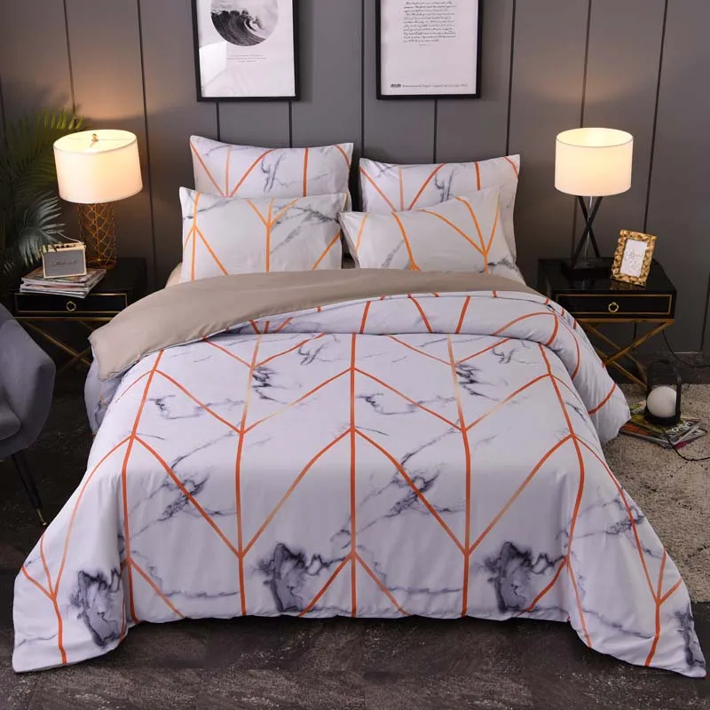 Лидер продаж набор постельного белья с геометрическими узорами 3D печать