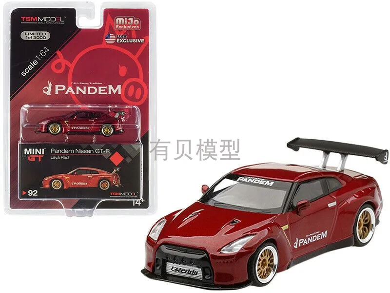 

Модель автомобиля Mini GT, модель автомобиля 1/64 Pandem Nissan GT-R R35, коллекционное издание