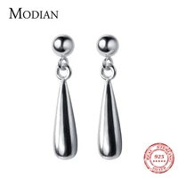 modian real 100 925 sterling silver swing drop water drop earrings for women sterling silver fashion dangle earrings jewelry