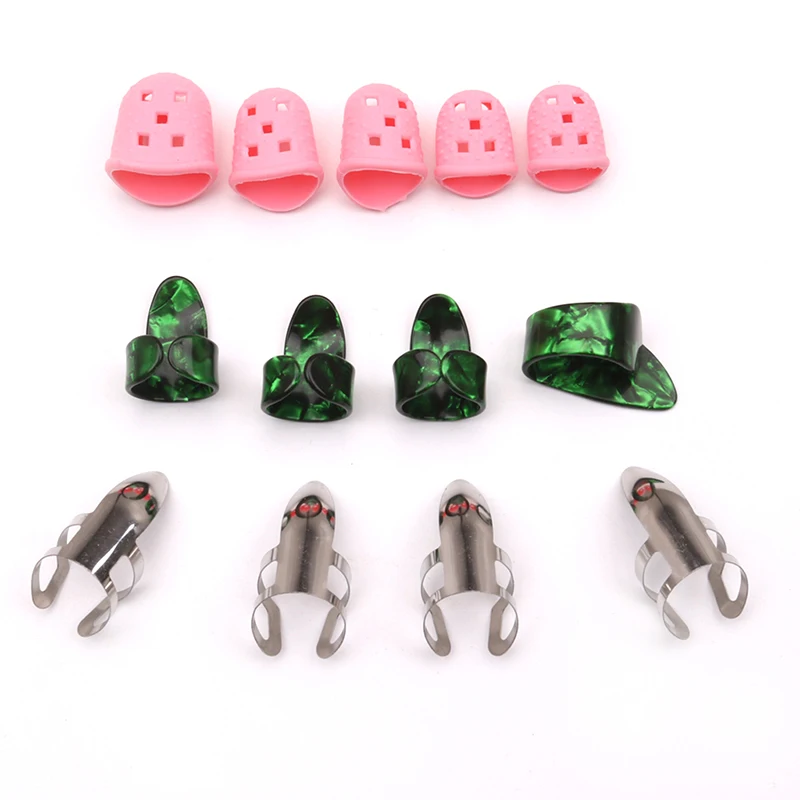 Новинка 13 шт. набор для стартера гитары медиаторы большого пальца защита