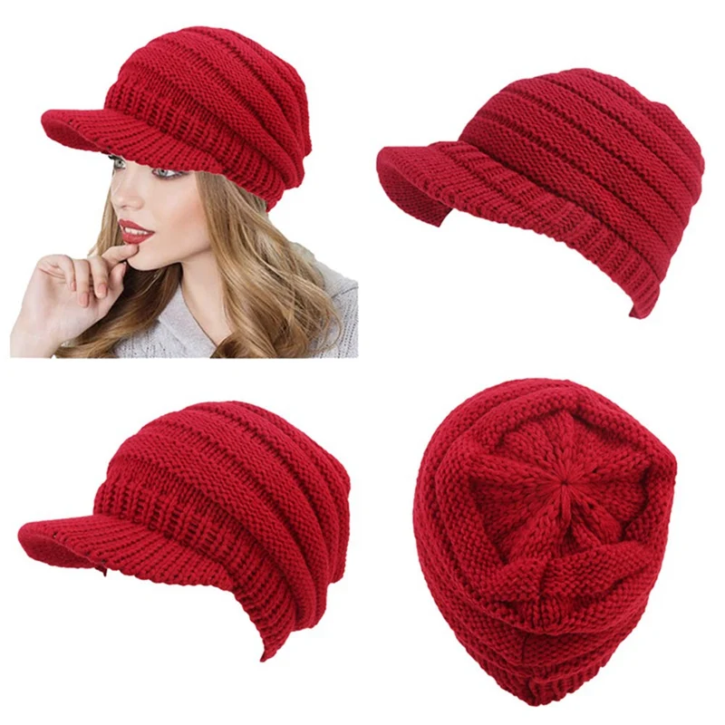 Осенне зимние вязаные шапки Женская сохраняющая тепло шапка облегающие мягкие