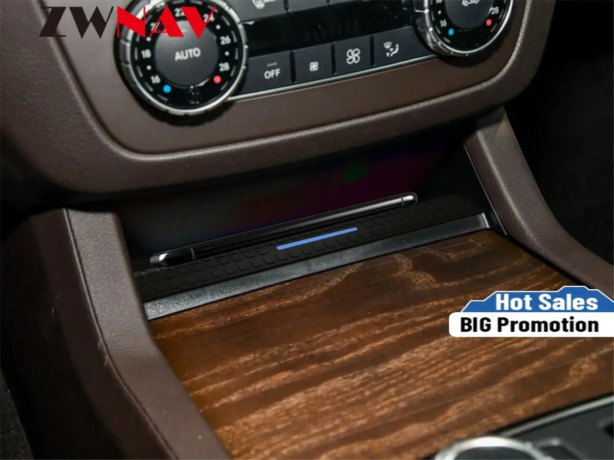 Автомобильное беспроводное зарядное устройство QI для Mercedes-Benz GL/GLE/GLS/ML