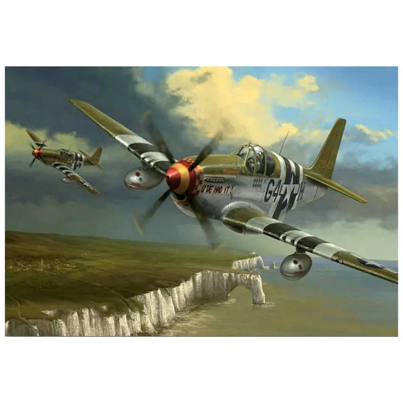 Камни в форме ромба/круглый 5d алмазная живопись боевой самолет наклейка с