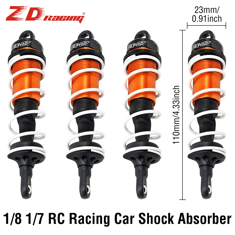 

2PCS/4PCS Shock Absorber 110mm Damper Suspension 8501 for 1/8 1/7 ZD Racing EX07 JLB HSP EM HPI RC Racing Car