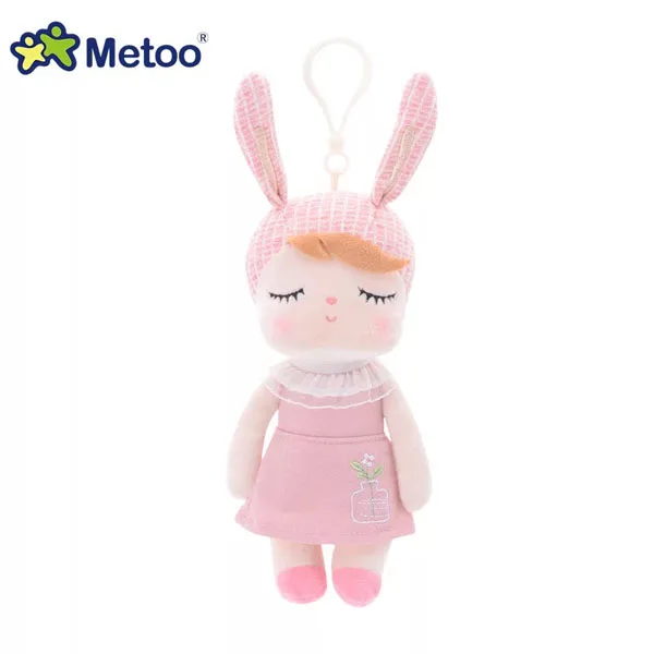 Мини Metoo Анжела Кролик Кукла Kawaii плюшевая чучело мультфильм кулон игрушки для детей девочек детский день рождения Рождественский подарок - Цвет: Light pink