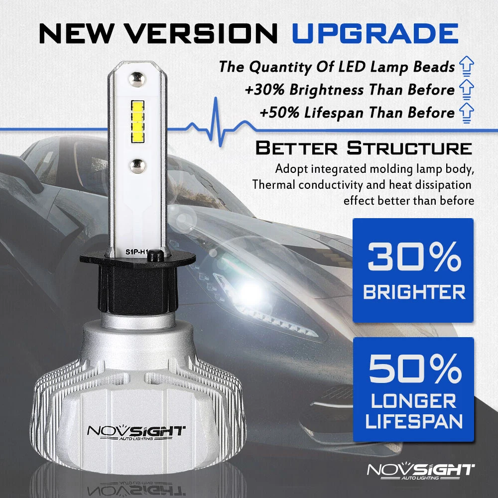 2 шт./компл. автомобилей головной светильник s лампы светодиодный 6500 к супер яркий