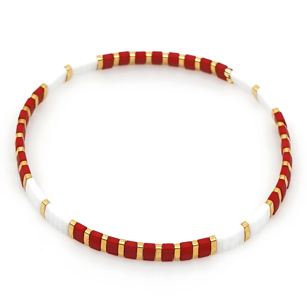 

Go2boho Tila Beads Bracelet Bohemian Stretch Bracelets For Women Summer Beach MIYUKI Jewelry Bileklik Pulseira Mujer Moda 2019