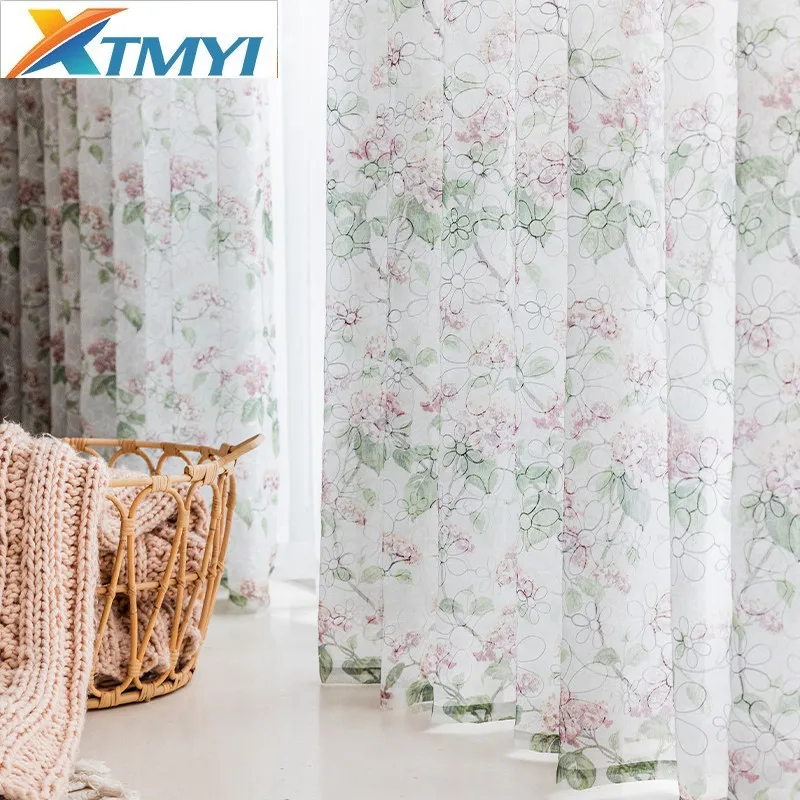 Тюлевая занавеска с рисунком для Гостиная Спальня современные красивые