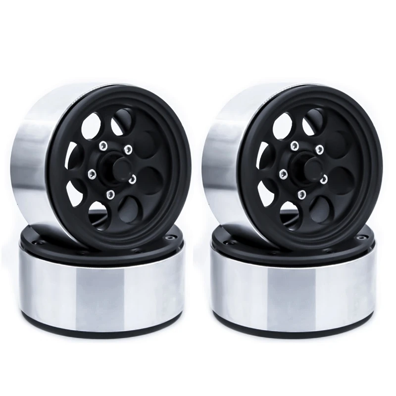 

4Pcs Metal 1.9 Beadlock Wheels Rims for 1/10 RC Crawler Car Axial SCX10 II 90046 AXI03007 Traxxas TRX4 RC4WD D90