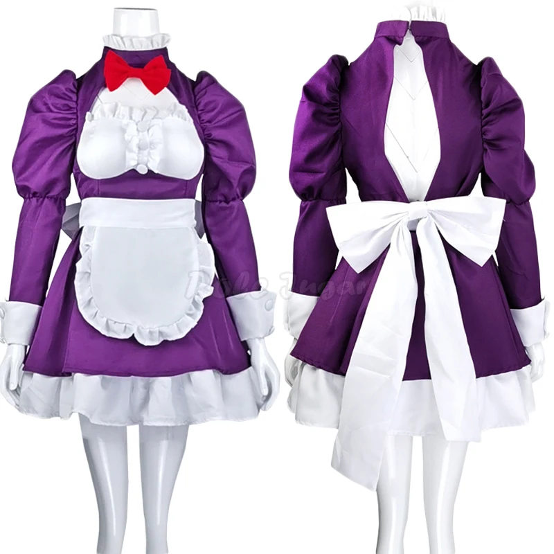 

Maid-fuku Kamen Cosplay Costume Anime High-Rise Invasion Tenkuu Shinpan Women Maid Dress Full Sets Halloween Costumes C164M223