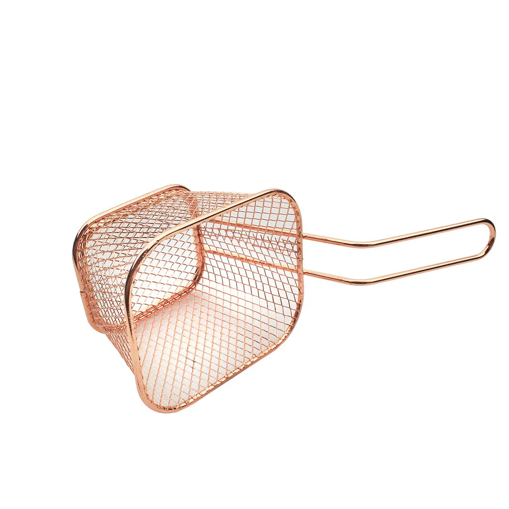 Корзина для жарки сетка из нержавеющей стали мини фритюра Квадратный Блок