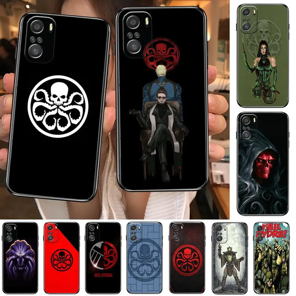 

Marvel HYDRA For Xiaomi Redmi Note 10S 10 9T 9S 9 8T 8 7S 7 6 5A 5 Pro Max Soft Black Phone Case