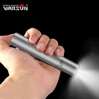 warsun mini x3 stainless steel multifunction led flashlight rechargable water proof torch for self use and gift giving