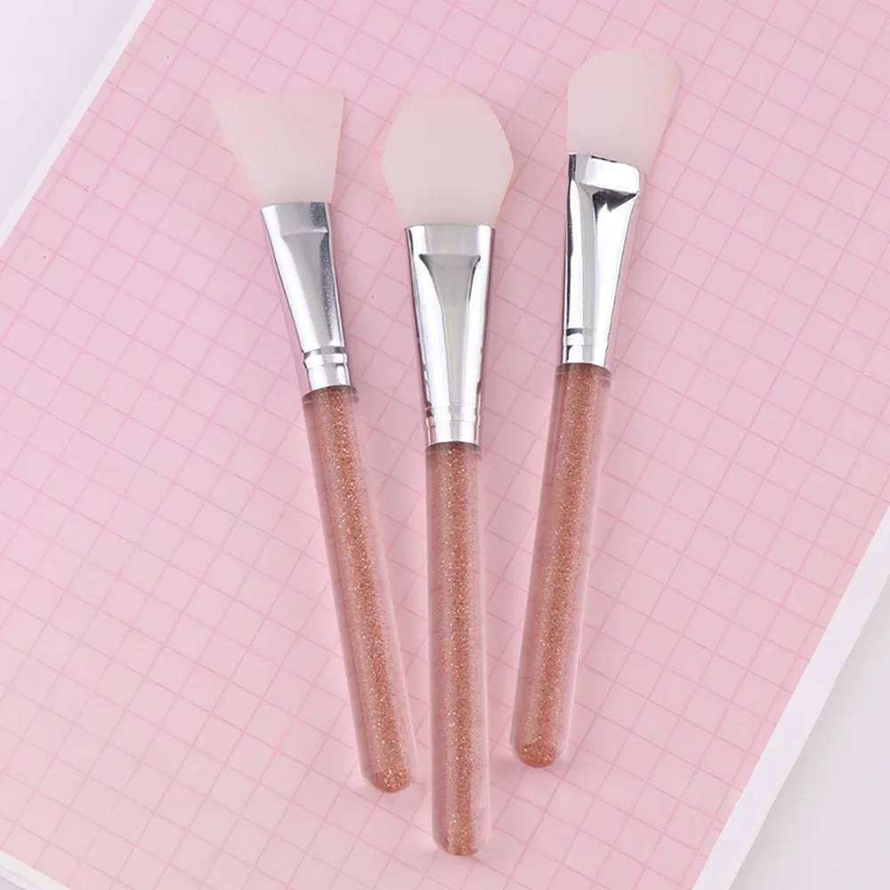 

New Top Quality Even Mask- Applying Pink Make Up Soft Silicone Face Mask Brush Single Mask for Face Makeup Brush Nail Brush