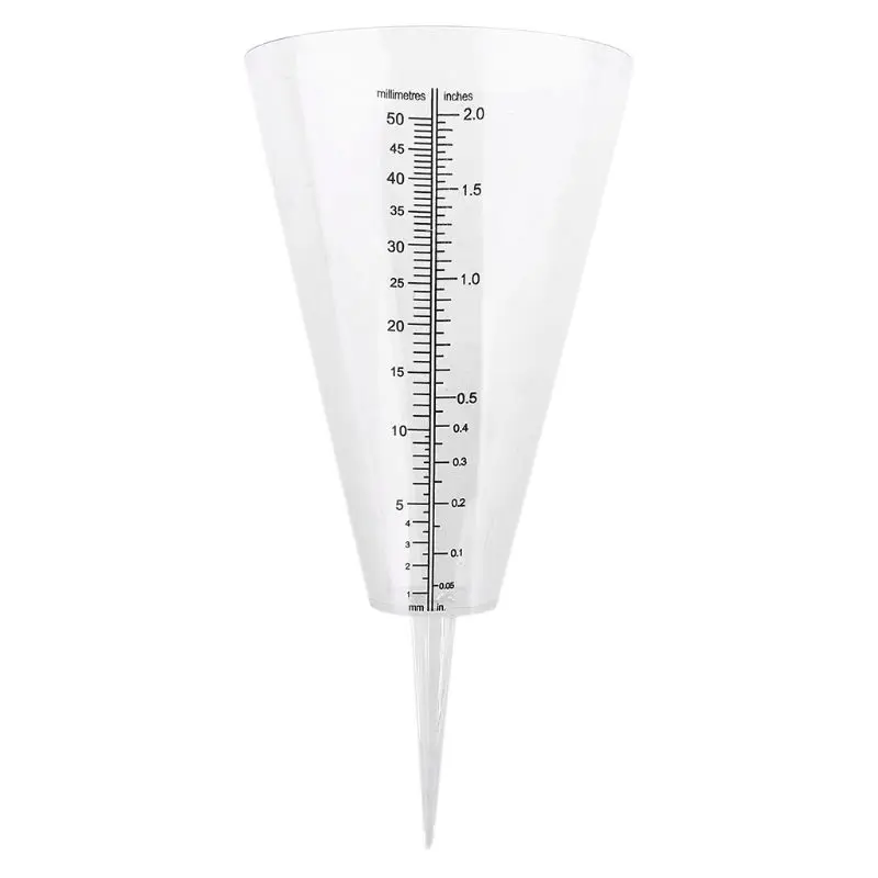 

Rain Gauge Ground Spike Precipitation Garden Yard Rainfall Measuring Tools mm in