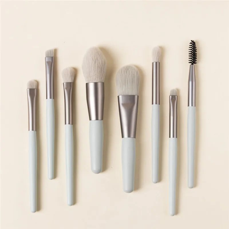 8 шт профессиональный макияж лица кисти Красный Тени для век Румяна Основа
