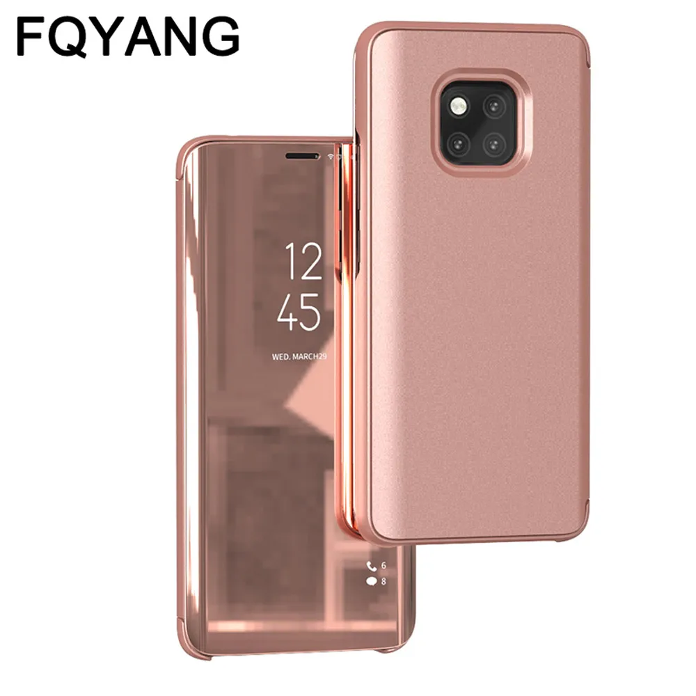 Прозрачный зеркальный флип-чехол для телефона HUAWEI P30 LITE PRO P30LITE P30PRO MATE20 MATE 20 X P Smart