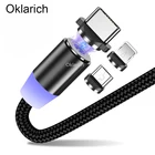 Магнитный кабель Micro USB, Магнитный зарядный кабель для iPhone, Samsung, кабель быстрой зарядки USB Type-C для xiaomi redmi note 8, кабель Android