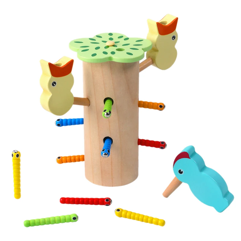

Магнитная игрушка-дерево ELOS, гусеницы, игрушка для обучения мелким мотором, обучающие игрушки для детей, обучающие игрушки для детей