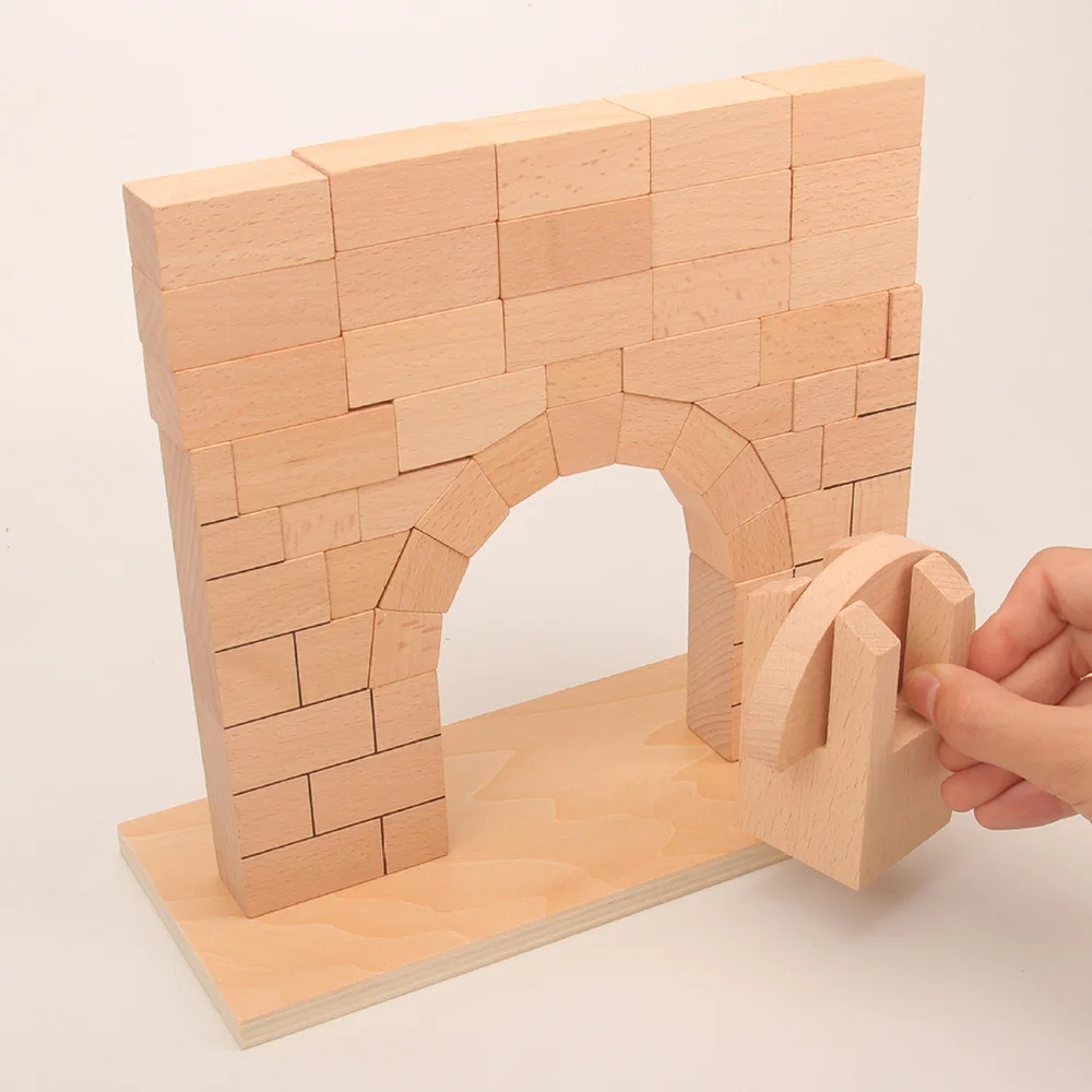 

1 Set Funny Durable Creative Portable Interesting Early Education Toy Building Block Toy Wooden Toy for Kids Boys Girls