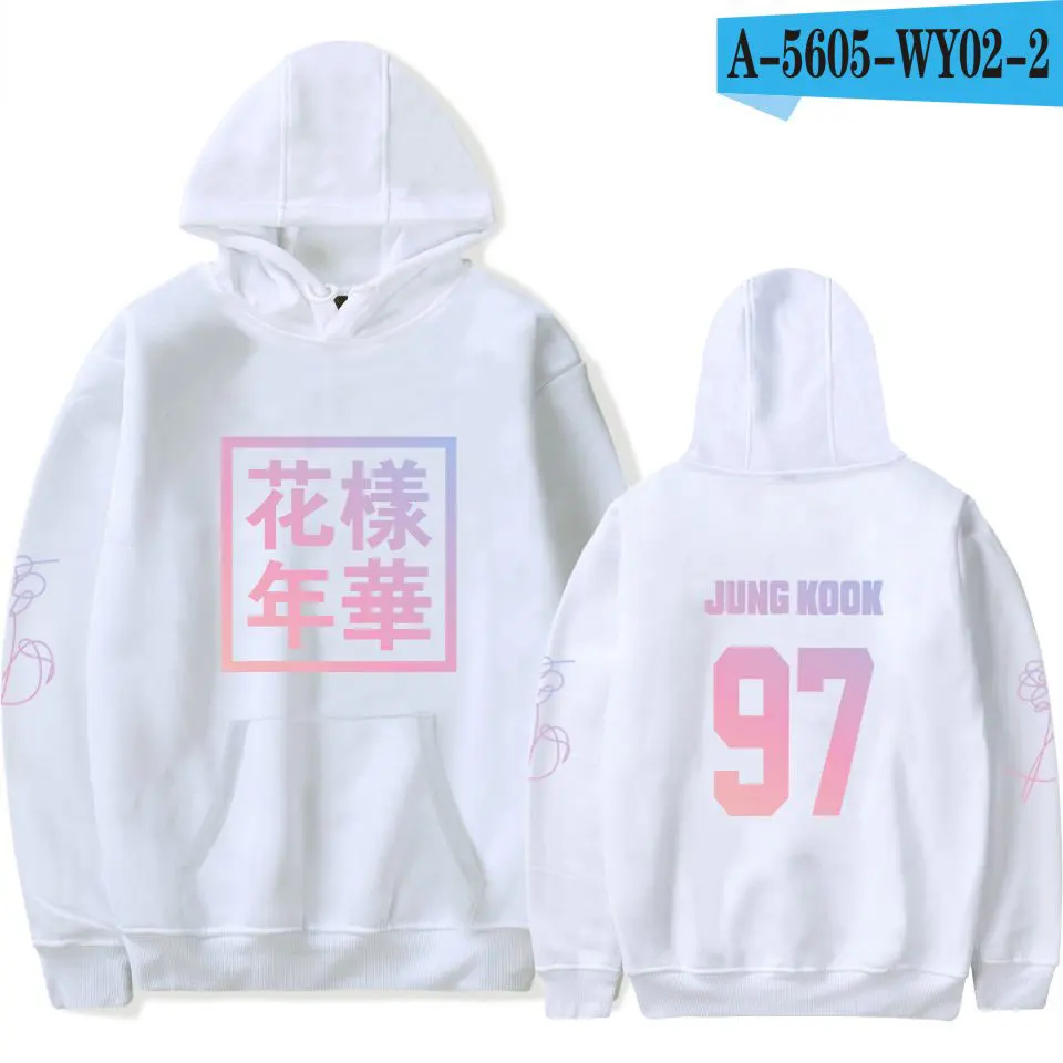 White Bangtan мальчики Young Forever унисекс Толстовка JIMIN J-HOPE JUNG KOOK Толстовка suga для женщин фанаты Kpop одежда в стиле хип-хоп - Цвет: White