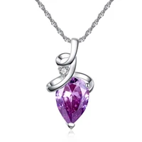 fashion princess collar pendant necklace drop pendant send girlfriend multicolor aaa zircon collar necklace engagement jewelry a