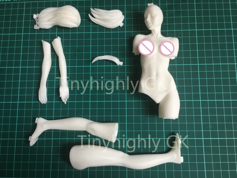 Набор фигурок из смолы 1/6 Topless девушка Неокрашенная гараж Смола модель комплект