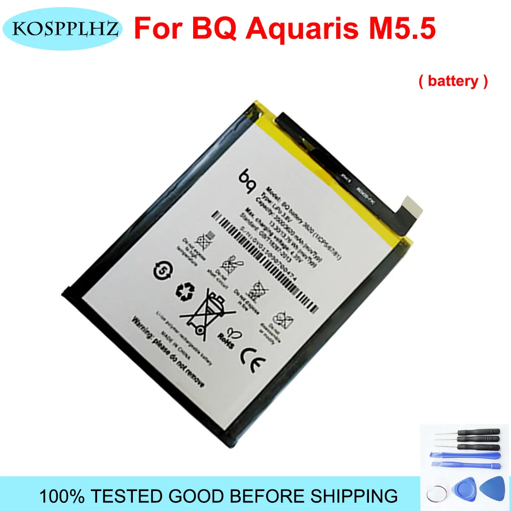KOSPPLHZ BQ Aquaris M5.5 запасная батарея 3620 мАч Замена для M 5 смартфон | Мобильные телефоны