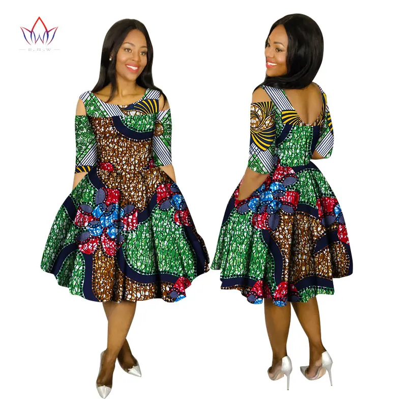 Летние платья плюс Размеры Для женщин модное платье 6XL Vestidos De Festa Longo одежда с круглым вырезом африка печати одежда brw WY1503 - Цвет: 13