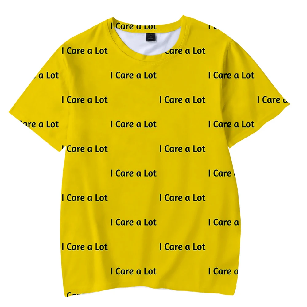 

Hot Sale Classic Movie I Care a Lot 3d Print Unisex Fashion Hip Pop Harajuku Streetwear Short Sleeve Round Neck Popular Tops
