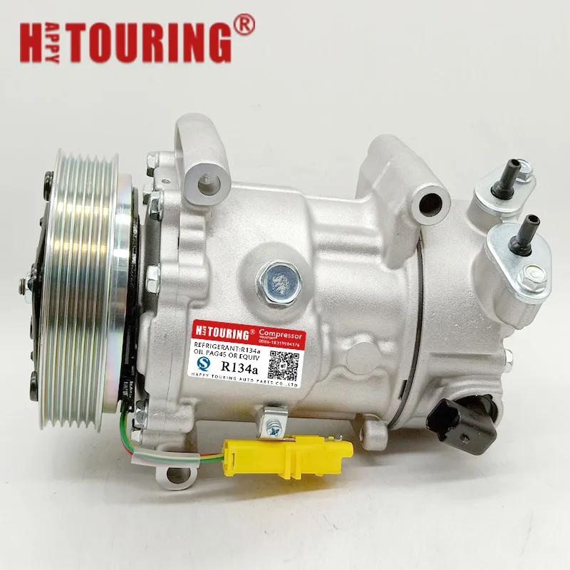 SD6C12 AC компрессор для Peugeot 207 307 408 Citroen C2 C4 9671216280 9659875780 9651910980 9678656080 6453QK 6453QJ 6453WL |