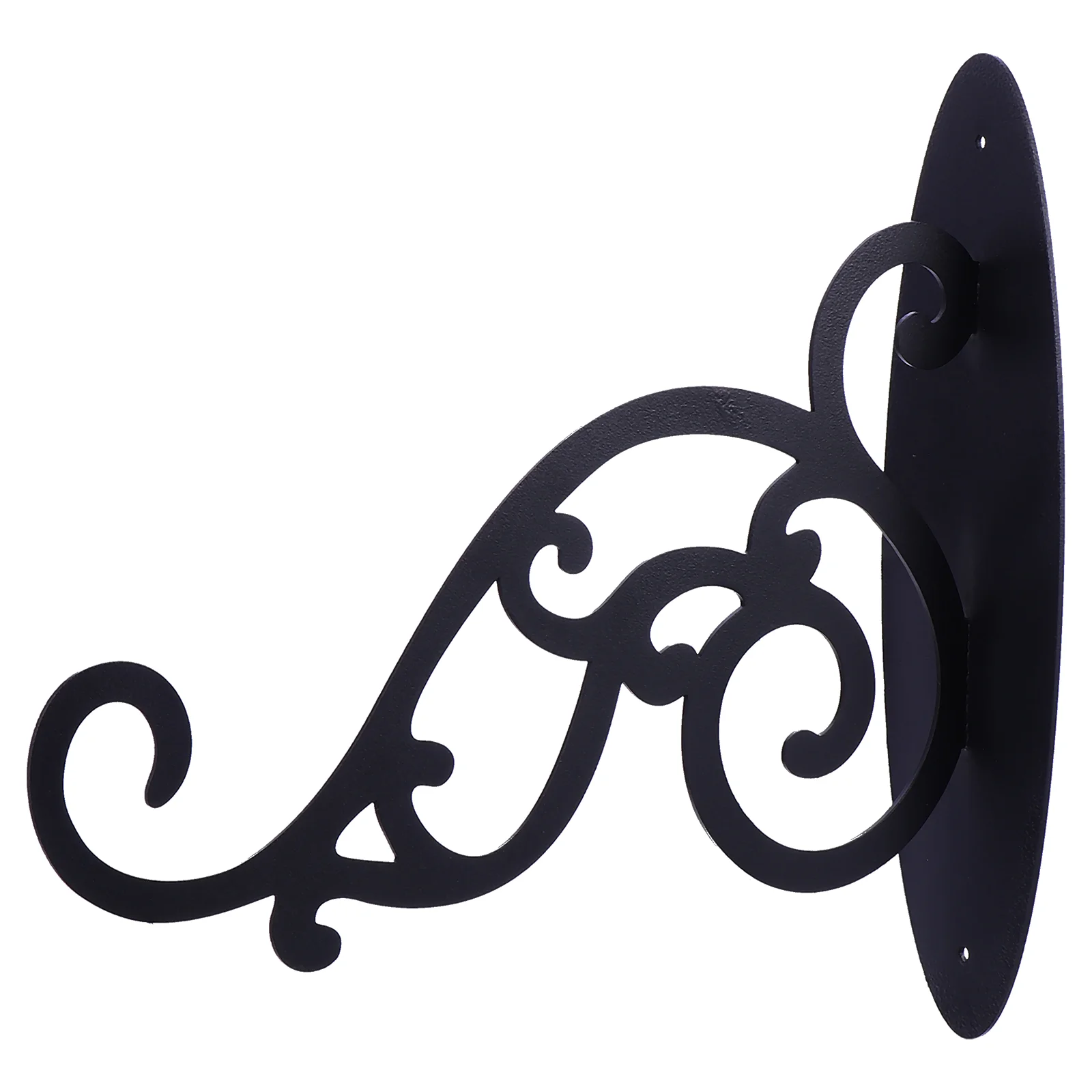

Decorative Plant Pot Hanger Hook Wall Mount Lantern Hanging Bracket (Black)