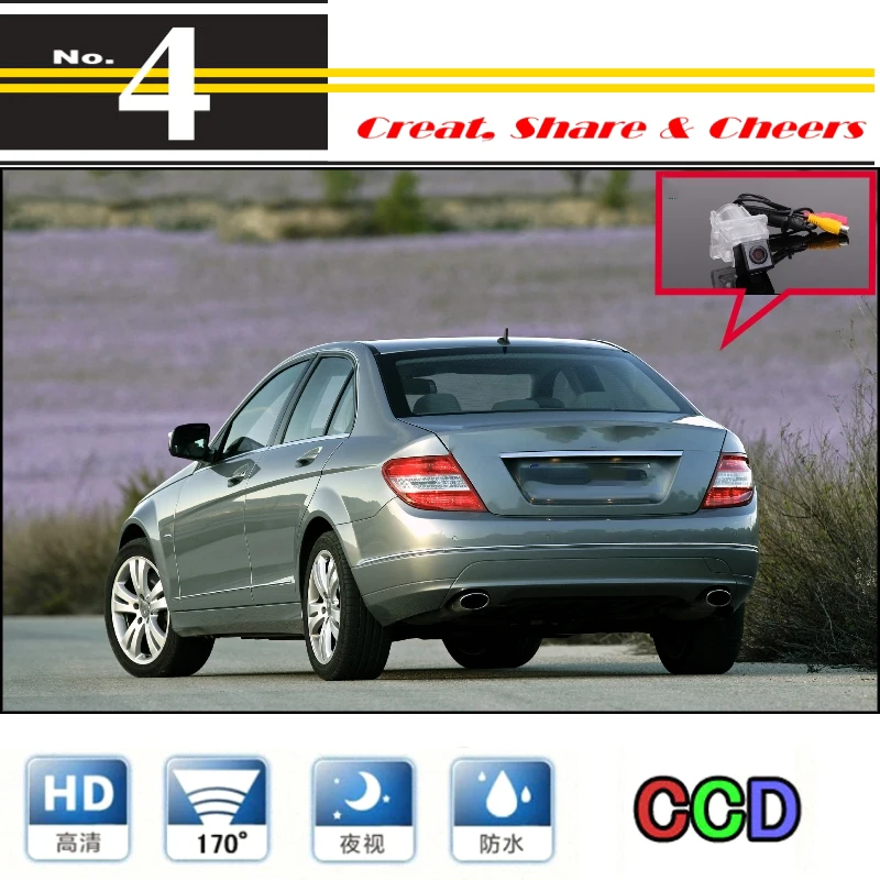 Liislee для Mercedes Benz C Class MB W204 Автомобильная камера высокого качества заднего вида PAL /