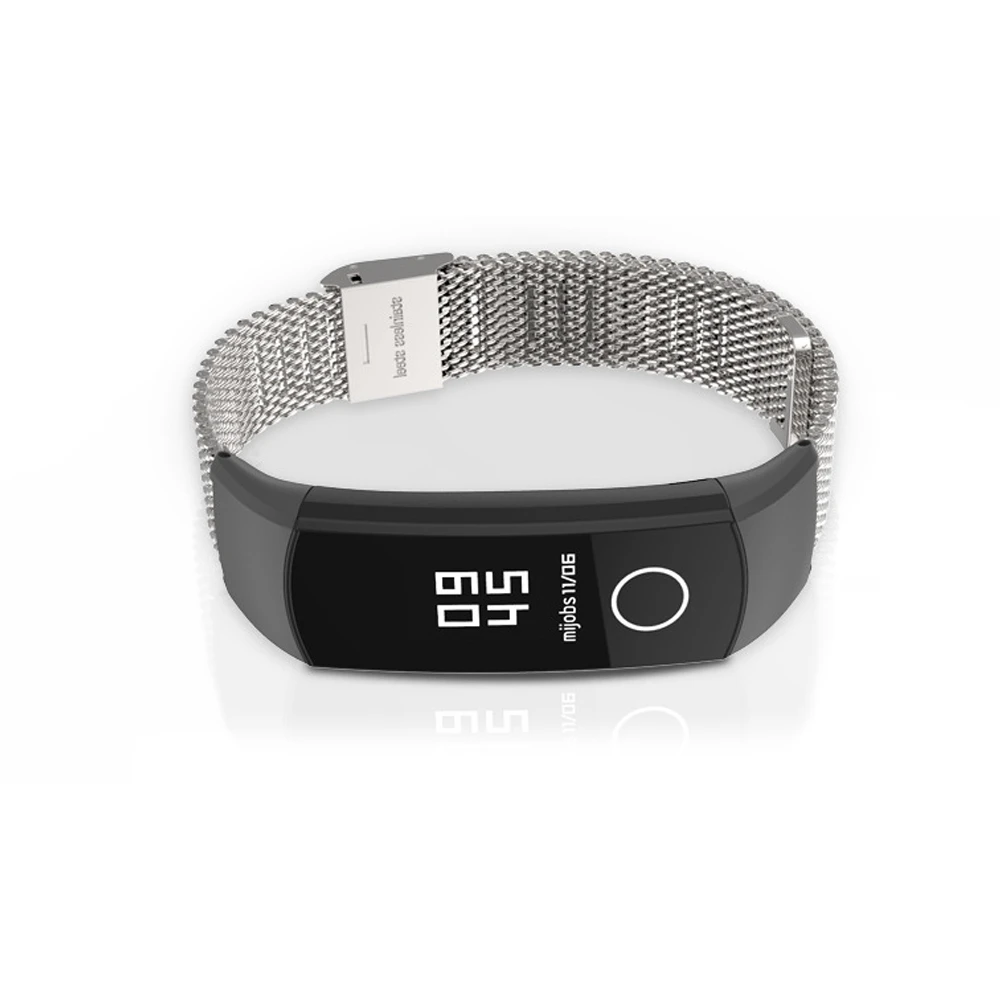 Mijobs металлический ремешок для Honor Band 5 4 браслет из нержавеющей стали браслет для huawei Honor band 5 оксиметрические умные часы для женщин и мужчин