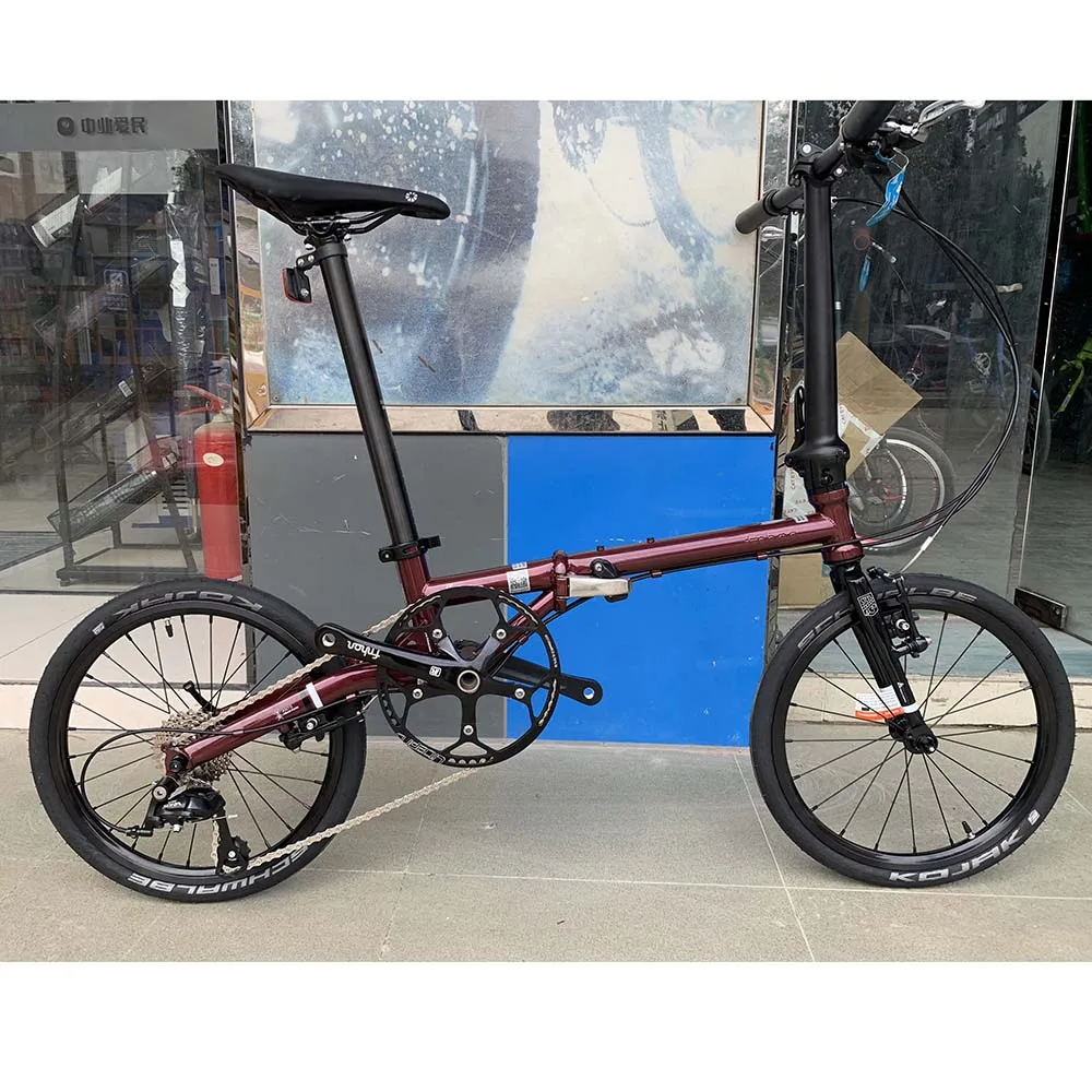 Fnhon Gust CR-MO стальной складной велосипед 1" 305 349 Minivelo мини веловелосипед городской коммутирующий велосипед V тормоз 9 скоростей