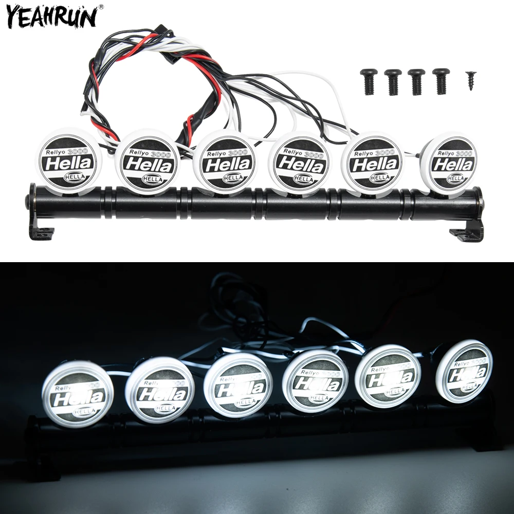 

Светодиодный светильник и крышка для радиоуправляемой модели YEAHRUN 1/10 Axial SCX10 90046 Traxxas TRX4 CC01 D90, детали для украшения корпуса