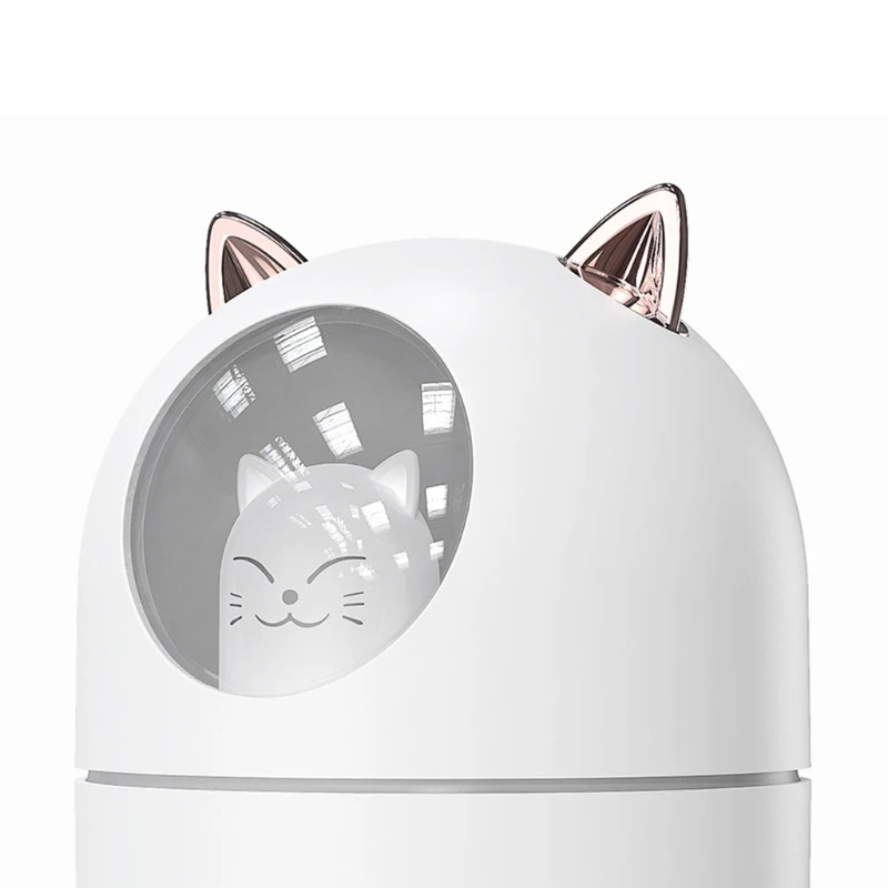 

USB Cool Mist Personal Humidifier Mini Size Cute Pet Humidifier Quiet Air Diffuser for Bedroom Home Baby Office