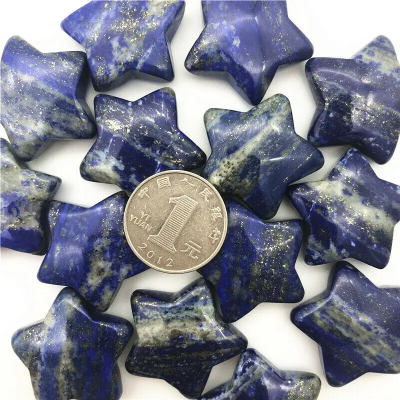 Натуральный Лазурит хрустальный камень в форме звезды для медитации лечебные