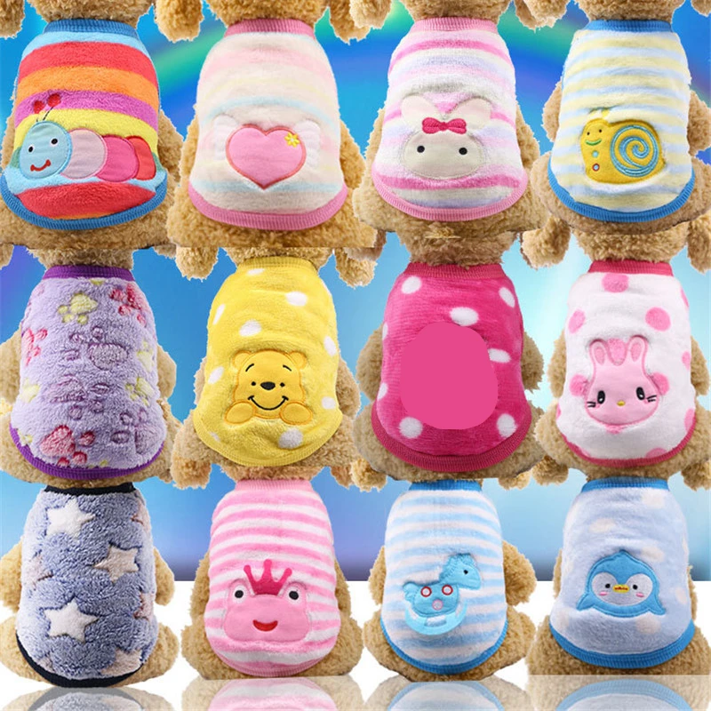 Топ на бретелях с изображением собаки жилет Костюмы теплая одежда для собак