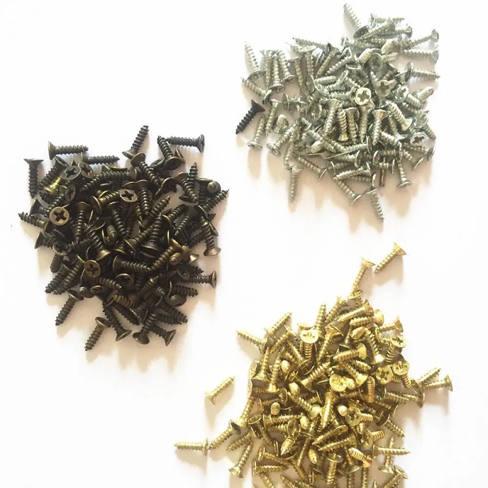 200 шт. саморезы M2x5mm M2x6mm M2x8mm M2x10mm небольшие винты с плоским наконечником деревянные