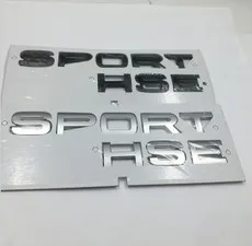 5X Новый хром матовый серебристый черный спортивный HSE большой сапожок с буквой