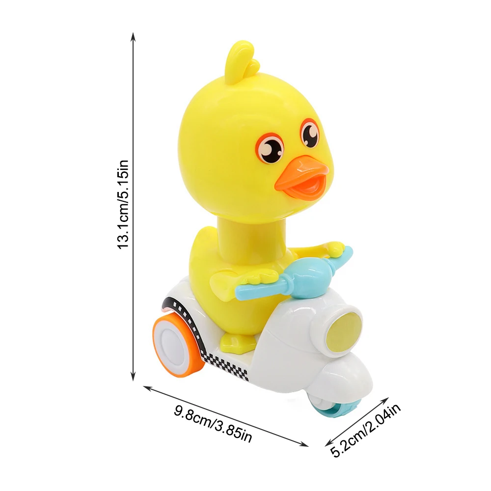 

Cute Bicycle Cartoon Clockwork Toy Yellow Duck Motor Pull Back Boy Girl Toy Moveable Wind Up Toy for Kids Toys Pilot