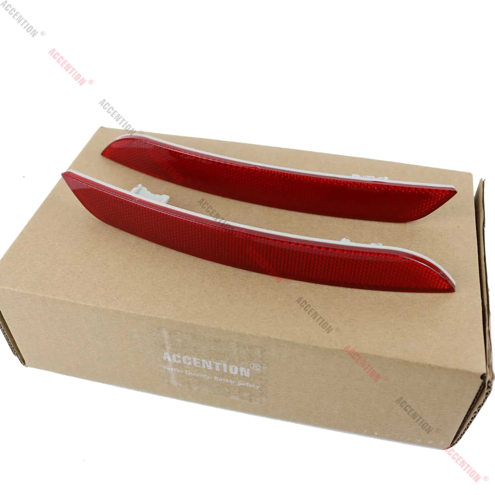 RearTail Bumper Corner Reflector Decorative False Light Lamp For BMW 5-Series 520i 528i 530i 535i 550i F10 F18 2010-2013