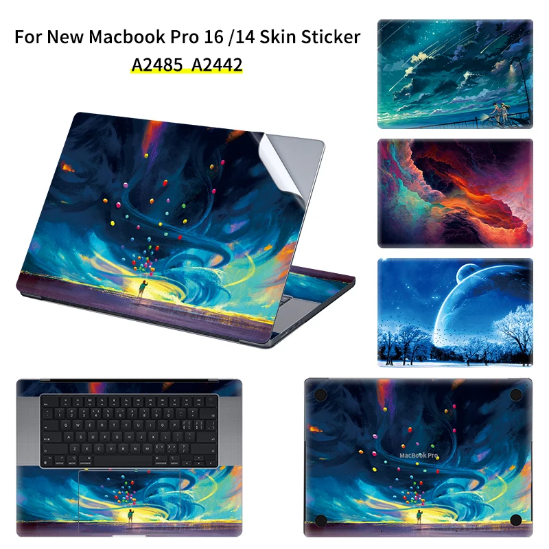 

Кожаный чехол для ноутбука Macbook 13 дюймов Air Pro 2020 A2337 A2338, наклейка 2021, новый стикер для macbook pro14/16 a2485 a2442
