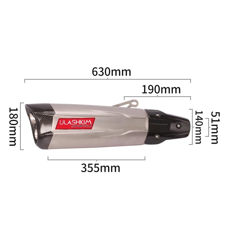 Universal Motorcycle Exhaust Muffler Elbow Pipe Refit Accessories TRK 502C Z400 CBR650F Huanglong 600 K6 K7 GSXR 750 | Автомобили и