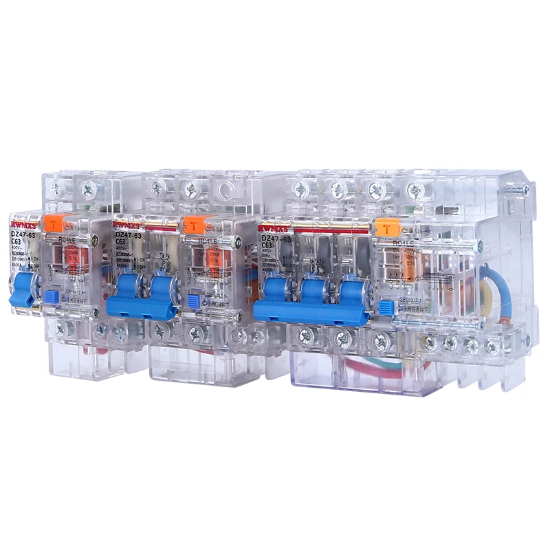 MCB выключатель Электрический защита от утечки мини маленький 1P + N 2P